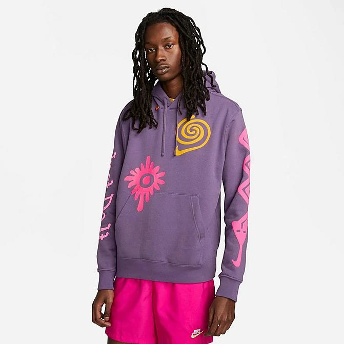 Men's Nike Sportswear Club Fleece JDI Graphic Hoodie Canyon Purple - FJ1575 553 3 Men's Nike Sportswear Club Fleece JDI Graphic Hoodie Canyon Purple - FJ1575 553
