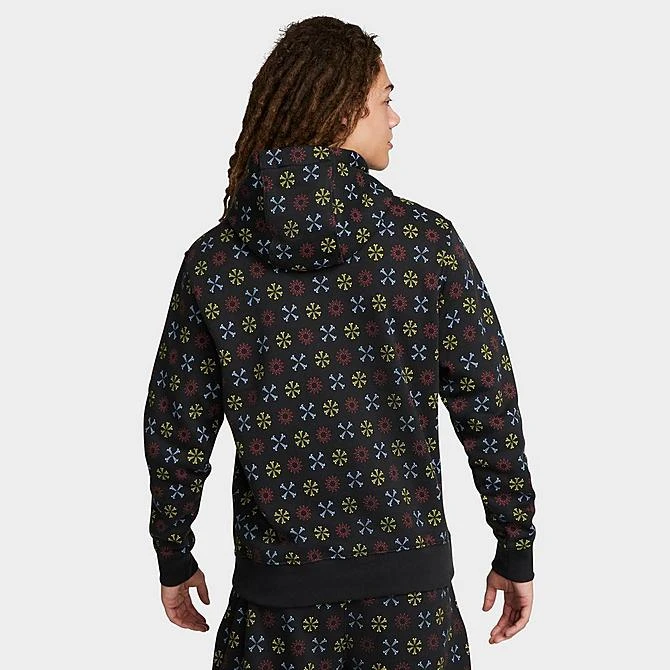 Men's Nike Sportswear Club Fleece Monogram Hoodie Black/Multi - FJ1635 010 5 Men's Nike Sportswear Club Fleece Monogram Hoodie Black/Multi - FJ1635 010 - Image 3