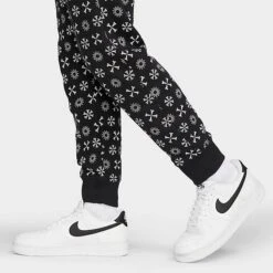 Men's Nike Sportswear Club Fleece Monogram Jogger Pants Black/Multi - FJ1637 011 11 Men's Nike Sportswear Club Fleece Monogram Jogger Pants Black/Multi - FJ1637 011 -Deals Adidas Store FJ1637 011 M5