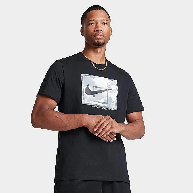 Men's Nike Basketball Backboard Graphic T-Shirt Black - FJ2338 010 3 Men's Nike Basketball Backboard Graphic T-Shirt Black - FJ2338 010