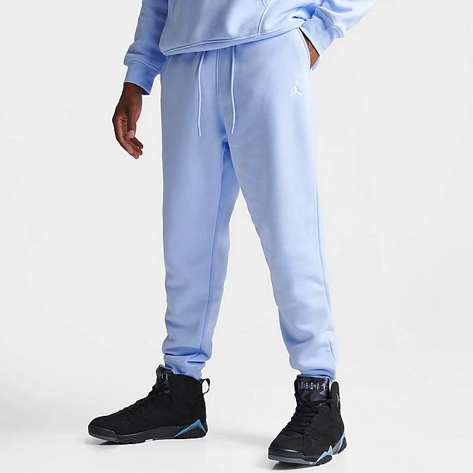 Nike Men's Jordan Essentials Jumpman Fleece Sweatpants Royal Tint/White - FJ7779 425 3 Nike Men's Jordan Essentials Jumpman Fleece Sweatpants Royal Tint/White - FJ7779 425