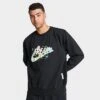 Men's Nike Giannis Standard Issue Connections Graphic Basketball Crewneck Sweatshirt Black - FJ9557 010 -Deals Adidas Store FJ9557 010 M1