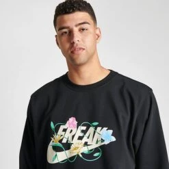 Men's Nike Giannis Standard Issue Connections Graphic Basketball Crewneck Sweatshirt Black - FJ9557 010 -Deals Adidas Store FJ9557 010 M5