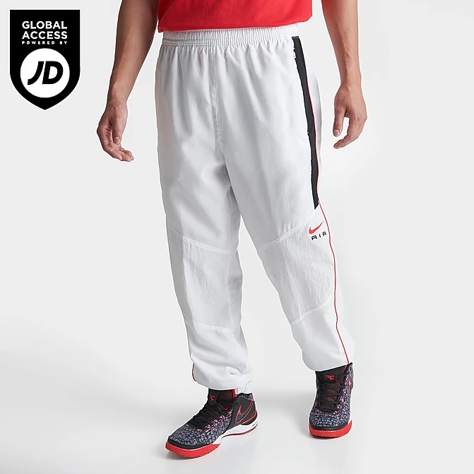 Men's Nike Air Swoosh Woven Track Pants Summit White/Black - FN7688 121 3 Men's Nike Air Swoosh Woven Track Pants Summit White/Black - FN7688 121