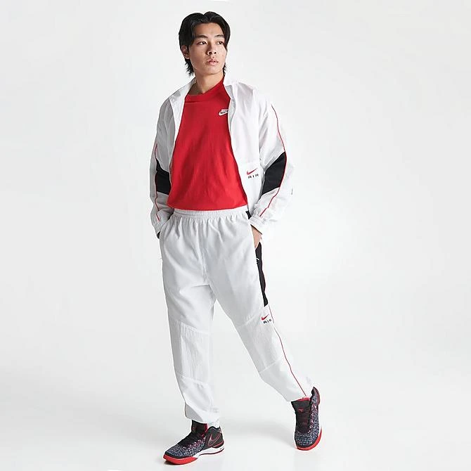 Men's Nike Air Swoosh Woven Track Pants Summit White/Black - FN7688 121 4 Men's Nike Air Swoosh Woven Track Pants Summit White/Black - FN7688 121 - Image 2