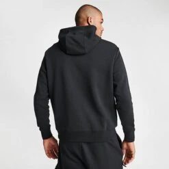 Men's Nike Air Retro Swoosh Fleece Pullover Hoodie Black/Black/Summit White - FN7691 010 10 Men's Nike Air Retro Swoosh Fleece Pullover Hoodie Black/Black/Summit White - FN7691 010 -Deals Adidas Store FN7691 010 M4