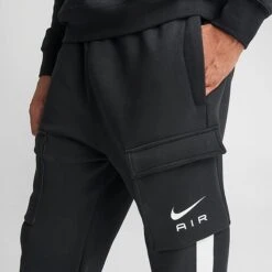 Men's Nike Air Retro Fleece Cargo Pants Black/Summit White - FN7693 010 12 Men's Nike Air Retro Fleece Cargo Pants Black/Summit White - FN7693 010 -Deals Adidas Store FN7693 010 M5