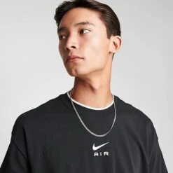 Men's Nike Air Retro Swoosh T-Shirt Black - FN7723 010 -Deals Adidas Store FN7723 010 M5