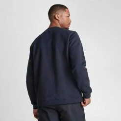 Men's Nike Sportswear Club Fleece Wordmark Crewneck Sweatshirt Black/Multi - FQ6151 010 -Deals Adidas Store FQ6151 010 M4