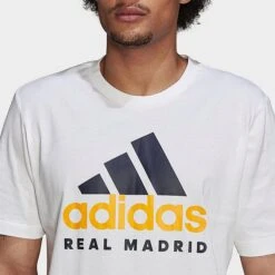 Men's Adidas Soccer Real Madrid DNA Graphic T-Shirt White - HD1330 100 10 Men's Adidas Soccer Real Madrid DNA Graphic T-Shirt White - HD1330 100 -Deals Adidas Store HD1330 100 M4