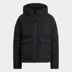 Men's Adidas Sportswear Big Baffle Down Jacket Black - HN9930 001