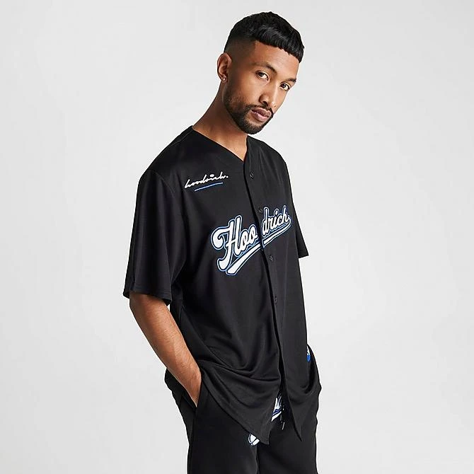 Men's Hoodrich OG Stadium Baseball Jersey Black/White/Deja Vu Blue - HR0436 001 5 Men's Hoodrich OG Stadium Baseball Jersey Black/White/Deja Vu Blue - HR0436 001 - Image 3
