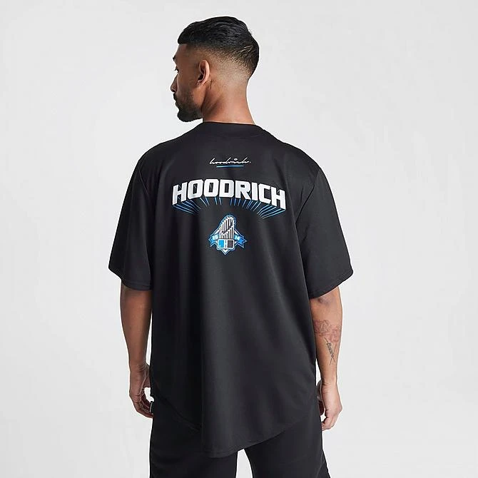 Men's Hoodrich OG Stadium Baseball Jersey Black/White/Deja Vu Blue - HR0436 001 6 Men's Hoodrich OG Stadium Baseball Jersey Black/White/Deja Vu Blue - HR0436 001 - Image 4