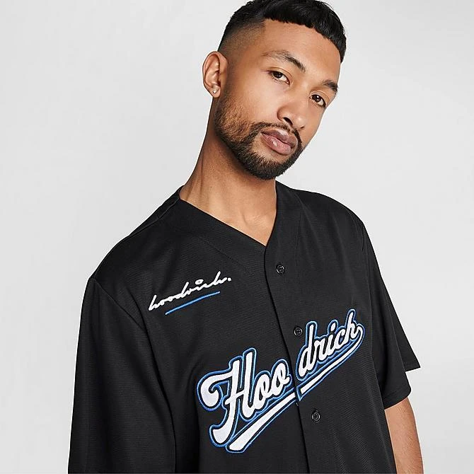 Men's Hoodrich OG Stadium Baseball Jersey Black/White/Deja Vu Blue - HR0436 001 7 Men's Hoodrich OG Stadium Baseball Jersey Black/White/Deja Vu Blue - HR0436 001 - Image 5