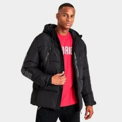 Men's Hoodrich Wraith Puffer Jacket Black - HR0493 BLK -Deals Adidas Store HR0493 BLK M3