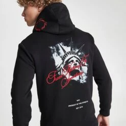 Men's Hoodrich OG Liberty Graphic Pullover Hoodie Black - HR0672 001 12 Men's Hoodrich OG Liberty Graphic Pullover Hoodie Black - HR0672 001 -Deals Adidas Store HR0672 001 M5