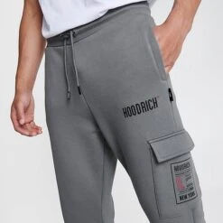 Men's Hoodrich Akira Cargo Jogger Pants Lava Smoke/Black/Mars Red - HR0677 060 -Deals Adidas Store HR0677 060 M5