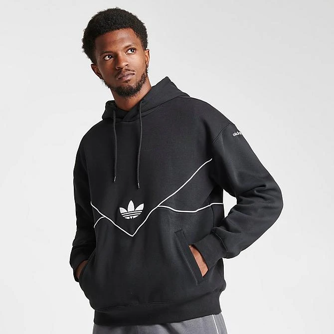 Men's Adidas Originals Adicolor Colorado Pullover Hoodie Black - HR5335 001 5 Men's Adidas Originals Adicolor Colorado Pullover Hoodie Black - HR5335 001 - Image 3