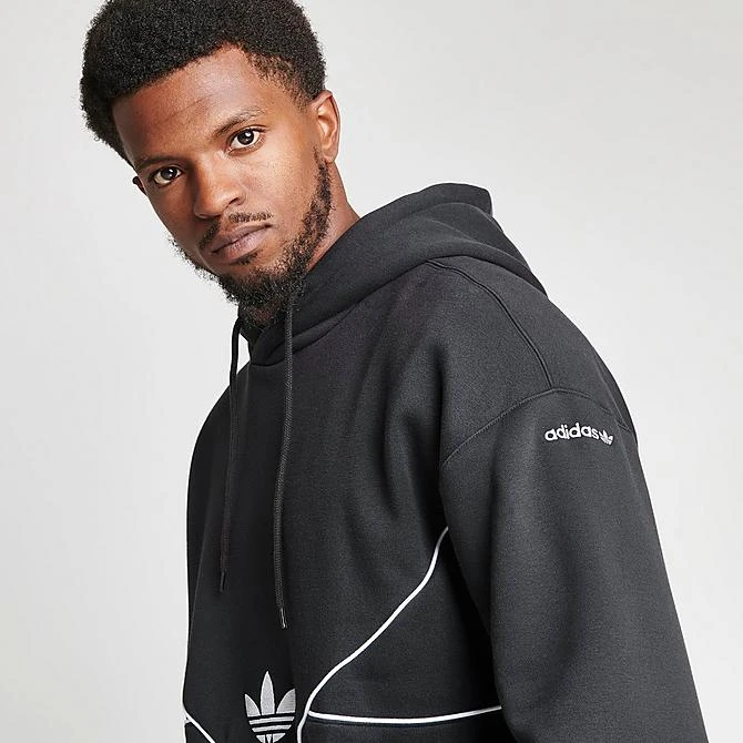 Men's Adidas Originals Adicolor Colorado Pullover Hoodie Black - HR5335 001 7 Men's Adidas Originals Adicolor Colorado Pullover Hoodie Black - HR5335 001 - Image 5