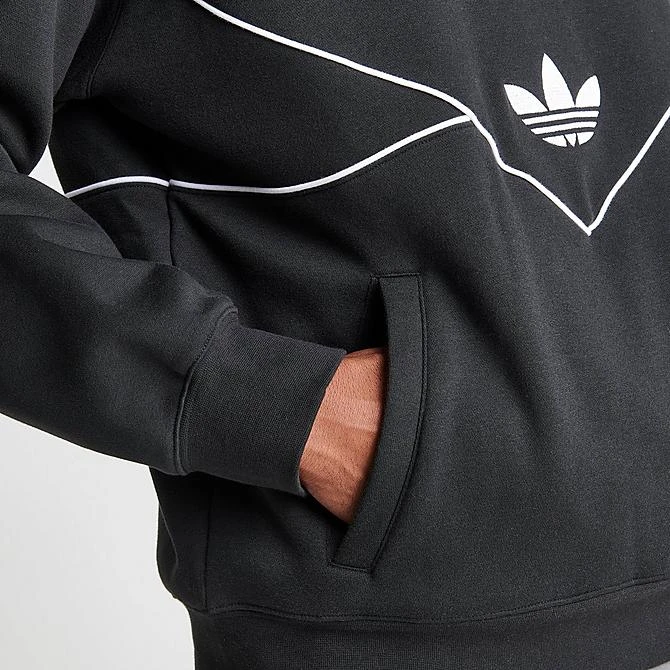 Men's Adidas Originals Adicolor Colorado Pullover Hoodie Black - HR5335 001 8 Men's Adidas Originals Adicolor Colorado Pullover Hoodie Black - HR5335 001 - Image 6