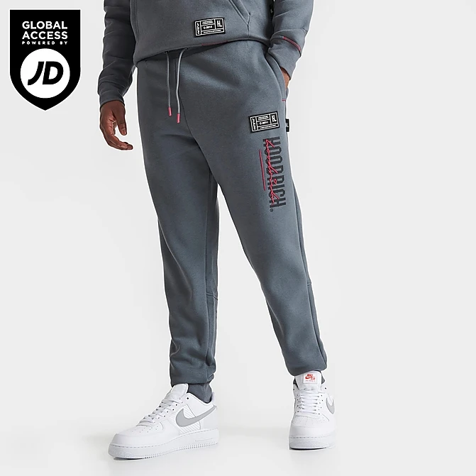 Men's Hoodrich OG Blend Graphic Print Jogger Pants Grey/Black/Red - HR662 060 3 Men's Hoodrich OG Blend Graphic Print Jogger Pants Grey/Black/Red - HR662 060