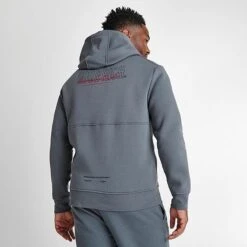 Men's Hoodrich OG Blend Graphic Print Pullover Hoodie Grey/Black/Red - HR708 060 -Deals Adidas Store HR708 060 M4