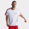 Men's Adidas Originals SST 3-Stripes T-Shirt White/Better Scarlet - IC5538 100
