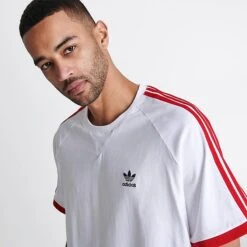 Men's Adidas Originals SST 3-Stripes T-Shirt White/Better Scarlet - IC5538 100 12 Men's Adidas Originals SST 3-Stripes T-Shirt White/Better Scarlet - IC5538 100 -Deals Adidas Store IC5538 100 M5