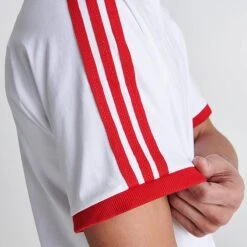 Men's Adidas Originals SST 3-Stripes T-Shirt White/Better Scarlet - IC5538 100 13 Men's Adidas Originals SST 3-Stripes T-Shirt White/Better Scarlet - IC5538 100 -Deals Adidas Store IC5538 100 M6