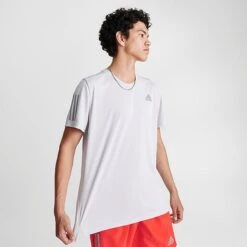 Men's Adidas Own The Run T-Shirt Dash Grey/Reflective Silver - IC7624 051 -Deals Adidas Store IC7624 051 M3