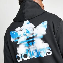 Men's Adidas Originals Cloudy Trefoil Graphic Hoodie Black - II8168 001 12 Men's Adidas Originals Cloudy Trefoil Graphic Hoodie Black - II8168 001 -Deals Adidas Store II8168 001 M5