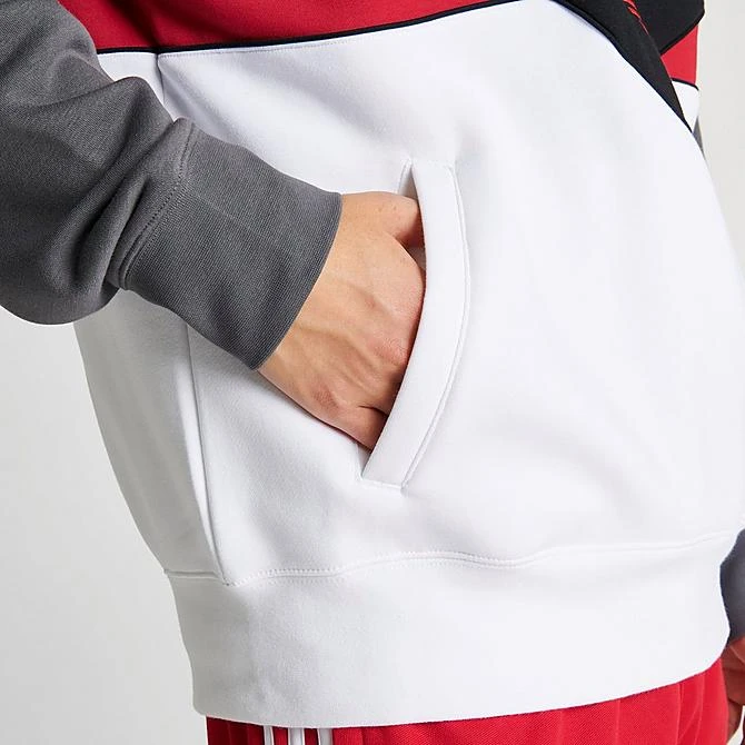 Men's Adidas Originals Adicolor Colorado Pullover Hoodie Black/Better Scarlet/Grey - IJ9466 001 8 Men's Adidas Originals Adicolor Colorado Pullover Hoodie Black/Better Scarlet/Grey - IJ9466 001 - Image 6