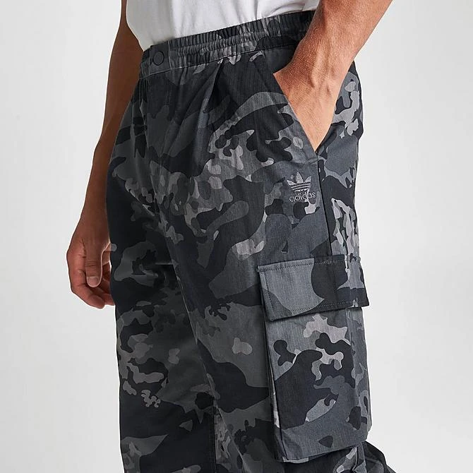Men's Adidas Originals Camo Graphic Cargo Pants Carbon/Camo - IK3535 099 6 Men's Adidas Originals Camo Graphic Cargo Pants Carbon/Camo - IK3535 099 - Image 4