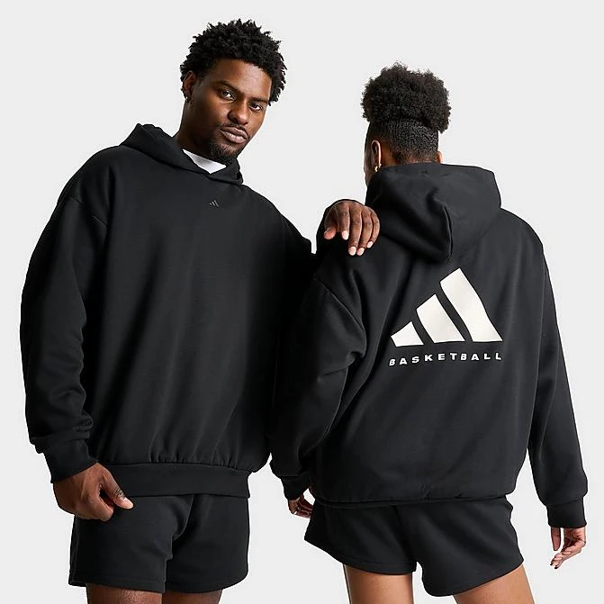 Adidas Basketball One Fleece Hoodie Black - IN4243 001 3 Adidas Basketball One Fleece Hoodie Black - IN4243 001