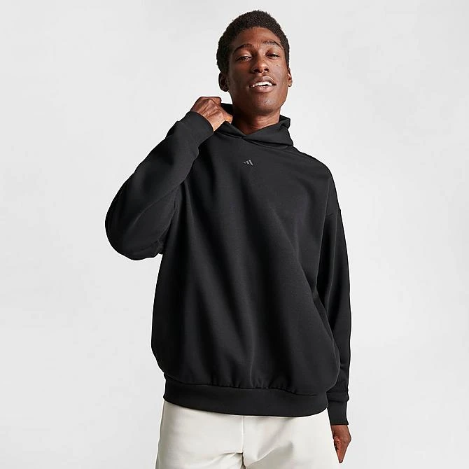 Adidas Basketball One Fleece Hoodie Black - IN4243 001 5 Adidas Basketball One Fleece Hoodie Black - IN4243 001 - Image 3
