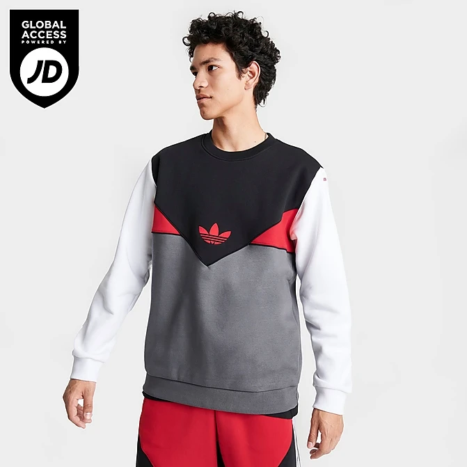 Men's Adidas Originals Colorado Crewneck Sweatshirt Black/Grey/Better Scarlet/White - IQ0018 001 3 Men's Adidas Originals Colorado Crewneck Sweatshirt Black/Grey/Better Scarlet/White - IQ0018 001