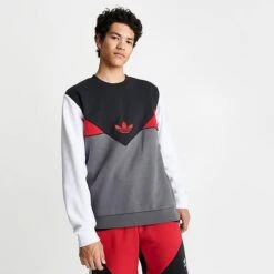 Men's Adidas Originals Colorado Crewneck Sweatshirt Black/Grey/Better Scarlet/White - IQ0018 001 10 Men's Adidas Originals Colorado Crewneck Sweatshirt Black/Grey/Better Scarlet/White - IQ0018 001 -Deals Adidas Store IQ0018 001 M3