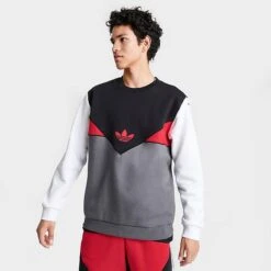 Men's Adidas Originals Colorado Crewneck Sweatshirt Black/Grey/Better Scarlet/White - IQ0018 001 12 Men's Adidas Originals Colorado Crewneck Sweatshirt Black/Grey/Better Scarlet/White - IQ0018 001 -Deals Adidas Store IQ0018 001 M5