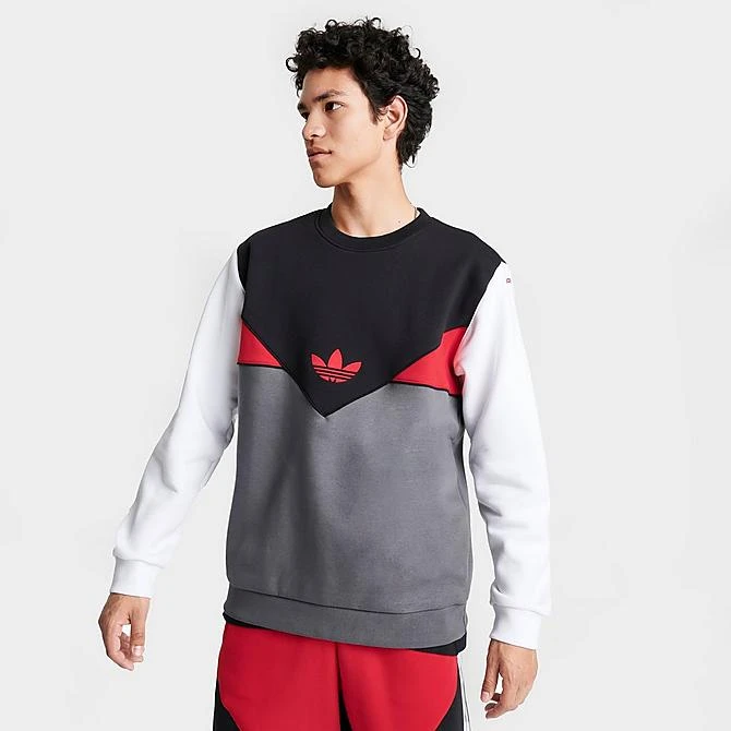 Men's Adidas Originals Colorado Crewneck Sweatshirt Black/Grey/Better Scarlet/White - IQ0018 001 7 Men's Adidas Originals Colorado Crewneck Sweatshirt Black/Grey/Better Scarlet/White - IQ0018 001 - Image 5