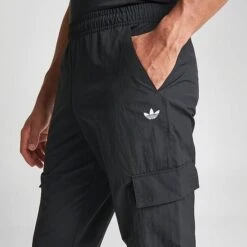 Men's Adidas Originals Colorado Woven Cargo Pants Black - IQ1748 001 -Deals Adidas Store IQ1748 001 M5