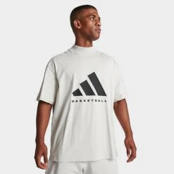 Adidas Basketball One Graphic Logo T-Shirt Talc - IR8491 020
