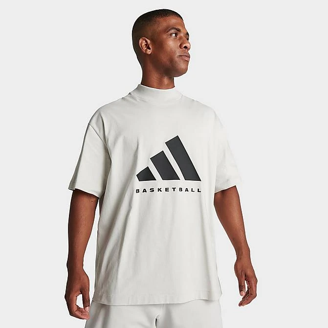 Adidas Basketball One Graphic Logo T-Shirt Talc - IR8491 020 3 Adidas Basketball One Graphic Logo T-Shirt Talc - IR8491 020