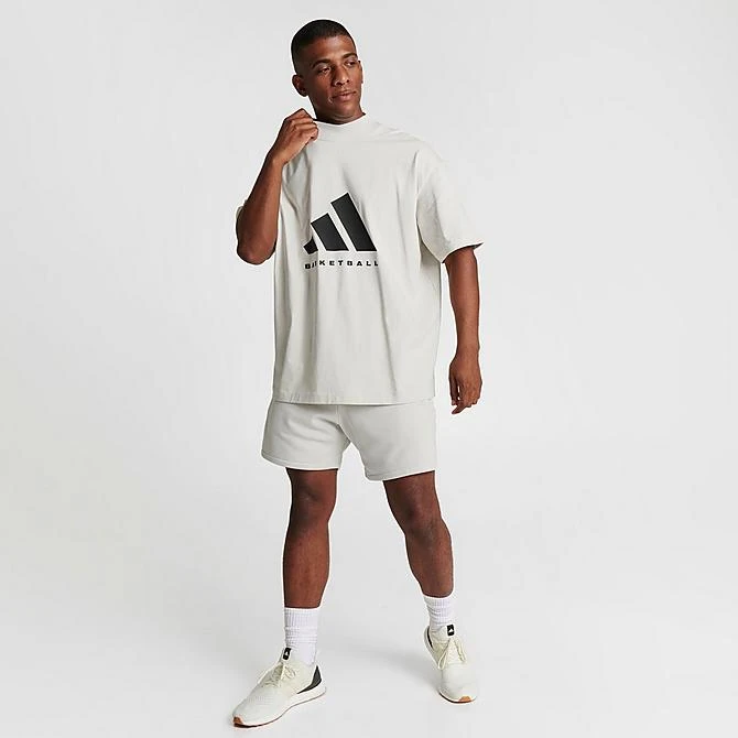 Adidas Basketball One Graphic Logo T-Shirt Talc - IR8491 020 4 Adidas Basketball One Graphic Logo T-Shirt Talc - IR8491 020 - Image 2