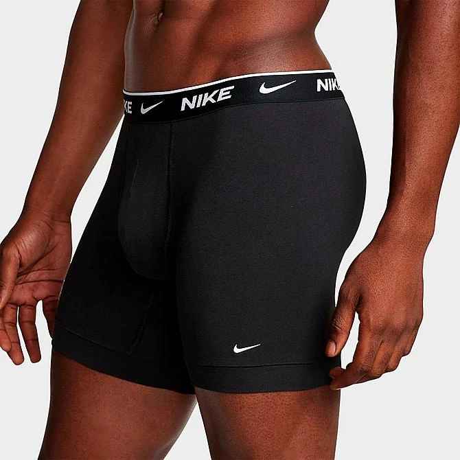 Men's Nike Stretch Cotton Boxer Briefs (3-Pack) Black/Black/Black - KE1167 001 3 Men's Nike Stretch Cotton Boxer Briefs (3-Pack) Black/Black/Black - KE1167 001 - Image 2