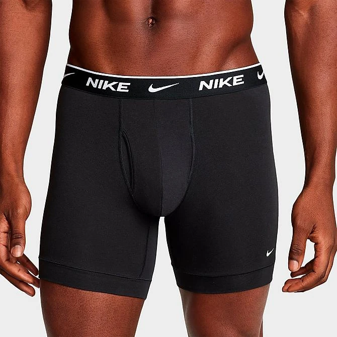 Men's Nike Stretch Cotton Boxer Briefs (3-Pack) Black/Black/Black - KE1167 001 4 Men's Nike Stretch Cotton Boxer Briefs (3-Pack) Black/Black/Black - KE1167 001 - Image 3