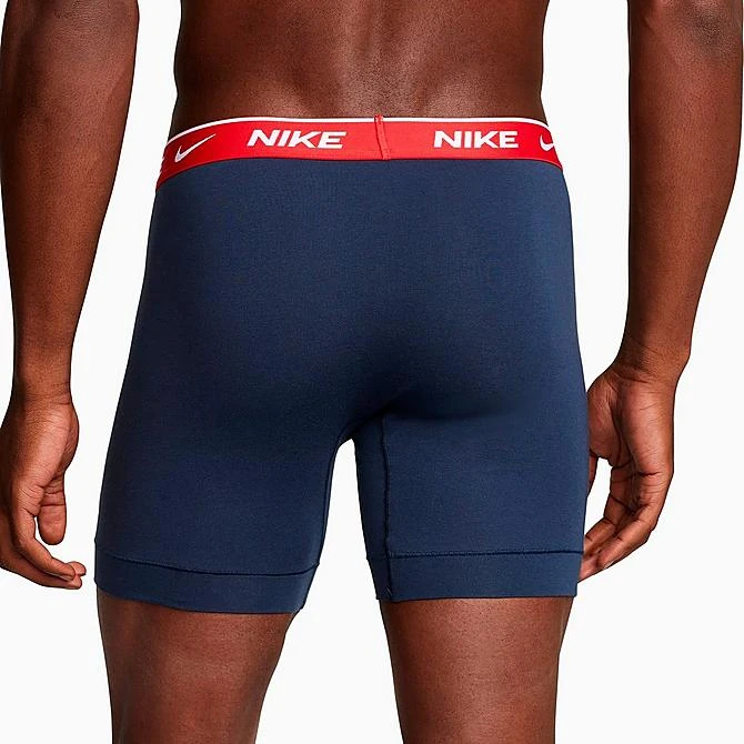 Men's Nike Stretch Cotton Boxer Briefs (3-Pack) Obsidian/Cool Grey/Red - KE1167 410 6 Men's Nike Stretch Cotton Boxer Briefs (3-Pack) Obsidian/Cool Grey/Red - KE1167 410 - Image 4