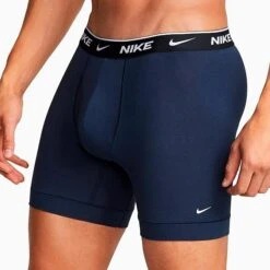 Men's Nike Stretch Cotton Boxer Briefs (3-Pack) Obsidian/Game Royal/Black - KE1167 475 -Deals Adidas Store KE1167 475 P3