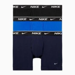 Men's Nike Stretch Cotton Boxer Briefs (3-Pack) Obsidian/Game Royal/Black - KE1167 475 -Deals Adidas Store KE1167 475 P5