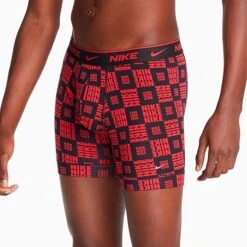 Men's Nike Stretch Cotton Boxer Briefs (3-Pack) Logo Checker/Red/Black - KE1167 643 8 Men's Nike Stretch Cotton Boxer Briefs (3-Pack) Logo Checker/Red/Black - KE1167 643 -Deals Adidas Store KE1167 643 P3
