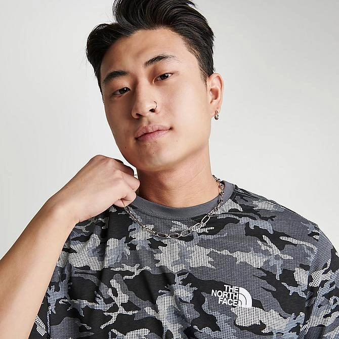 Men's The North Face Simple Dome T-Shirt Black/White/Grey - NF0A2TX5 001 7 Men's The North Face Simple Dome T-Shirt Black/White/Grey - NF0A2TX5 001 - Image 5